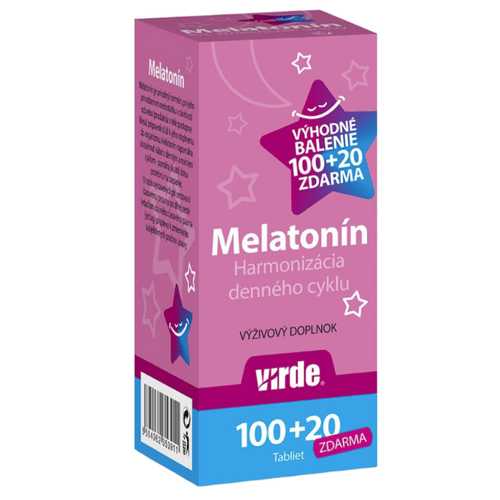 Virde Melatonín Výhodné balenie 100 + 20 tabliet