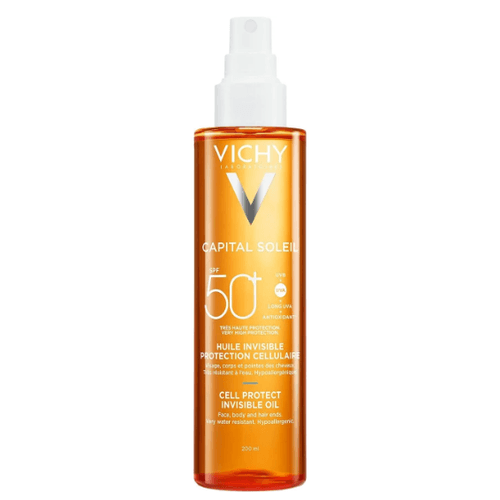 Vichy Capital Soleil neviditelný olej SPF 50+, 200 ml